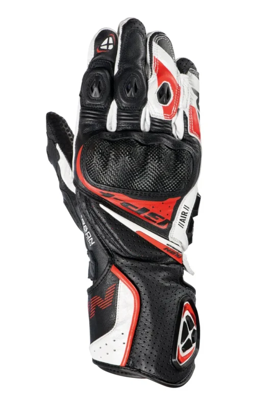 Ixon GP4 AIR Black White Red Riding Gloves 1