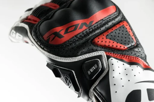 Ixon GP5 AIR Black White Red Riding Gloves 4
