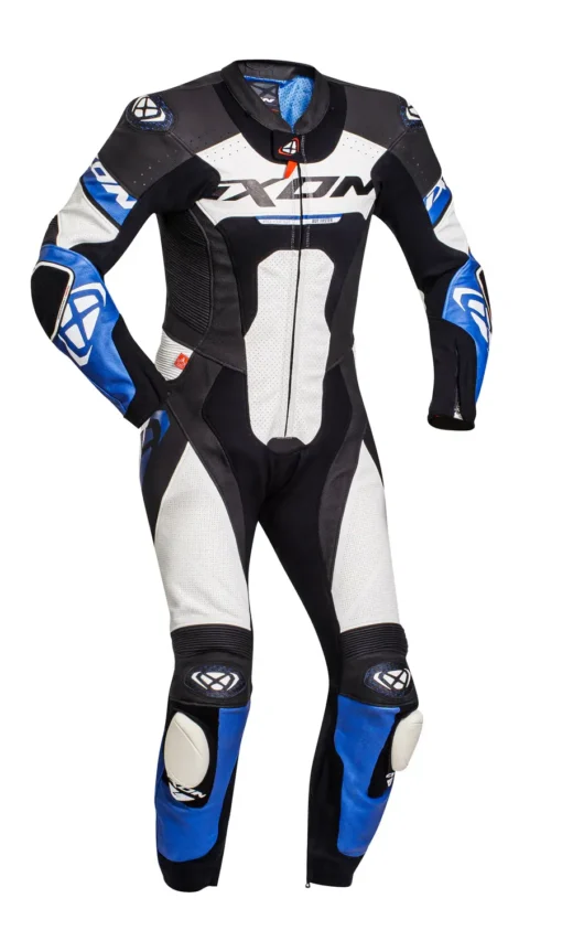 Ixon Jackal Black White Blue Riding Suit 1