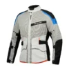 Ixon M Njord Light Grey Blue Neon Red Jacket 1