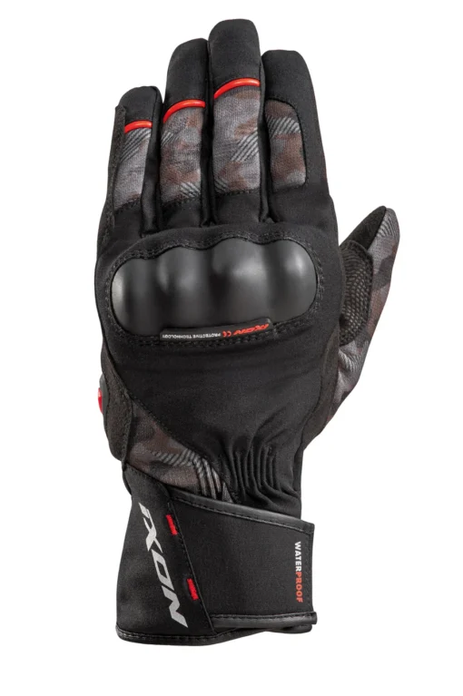 Ixon Pro Russel Black Red Riding Gloves 1