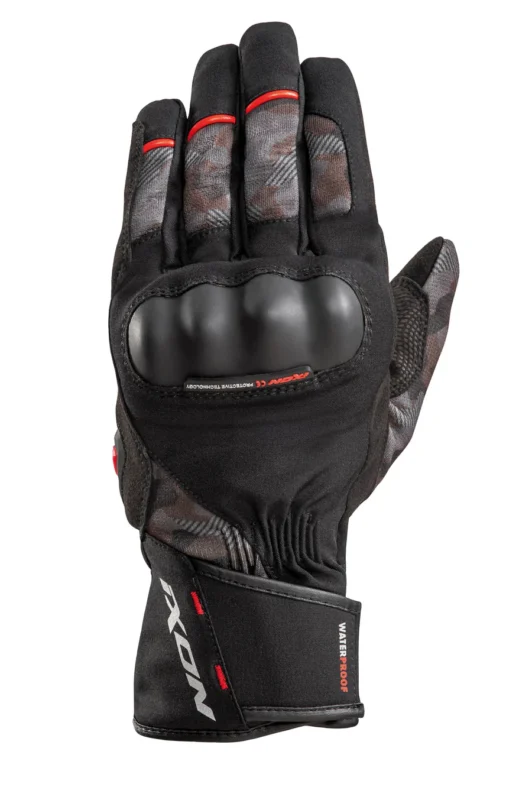 Ixon Pro Russel Black Red Riding Gloves 1