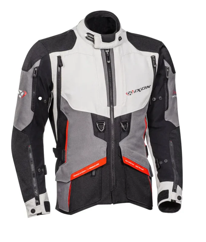 Ixon Ragnar Black Grey Red Jacket 1