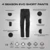 Spidi 4Season Pants Short Black Pants 5