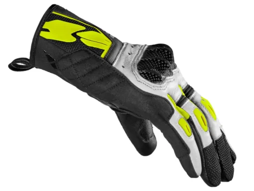 Spidi G Carbon Black Fluorescent Yellow Gloves 2