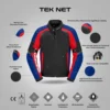 Spidi Tek Net Black Blue Red Jacket 4