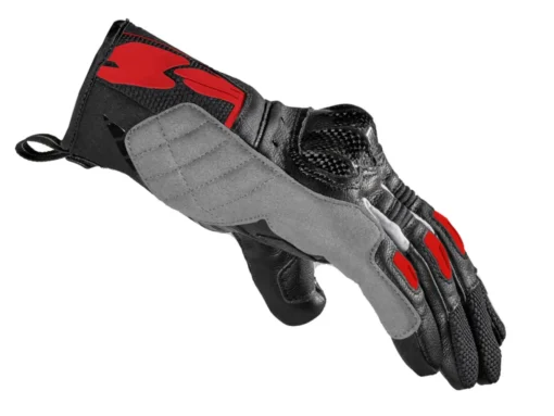 spidi g carbon black red gloves 2