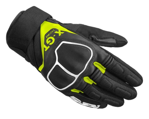 spidi x gt black fluorescent yellow gloves 1