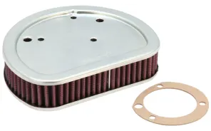 K&N High Flow Original Lifetime Engine Air Filter For Harley Davidson Street 500 (2014 21) (HD 1611) 1