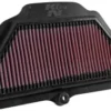 K&N High Flow Original Lifetime Engine Air Filter For Kawasaki ZX10R (2016 20) (KA 1016) 1