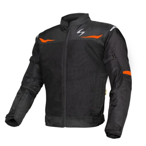 Scala Blaze Black Orange Riding Jacket 3