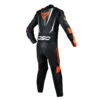 DSG GP Racing Black Red Fluorescent Leather Suit 2