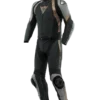 Dainese Avro 4 2Pc Leather Black Matt Charcoal Grey Tibetian Platinum Racing Suit 1