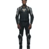 Dainese Avro 4 2Pc Leather Black Matt Charcoal Grey Tibetian Platinum Racing Suit 3