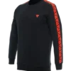 Dainese Black Fluorescent Red Sweater Stripes 1