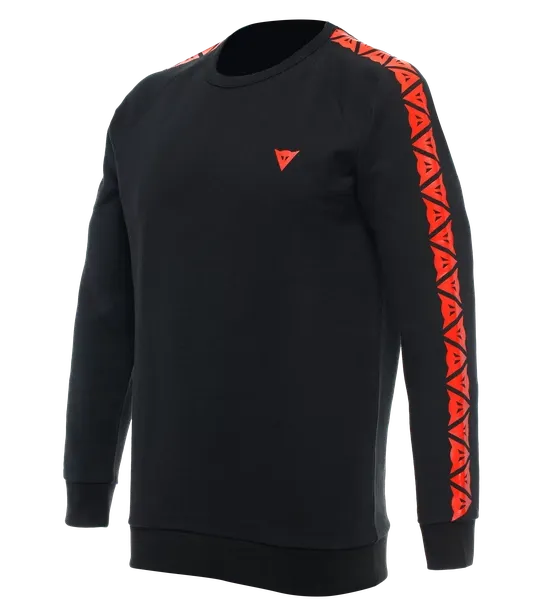 Dainese Black Fluorescent Red Sweater Stripes 1