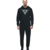 Dainese Black White Hoodie Logo 3