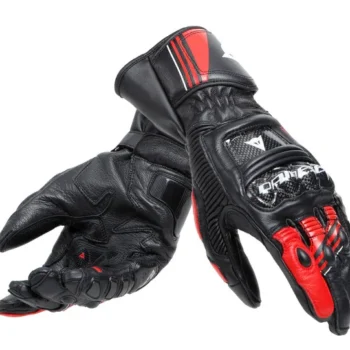 Dainese Druid 4 Black Lava Red White Riding Gloves 1