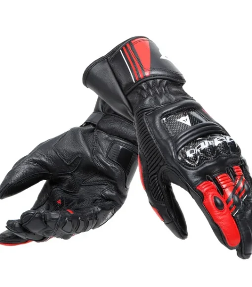 Dainese Druid 4 Black Lava Red White Riding Gloves 1