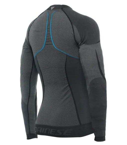 Dainese Dry LS Black Blue Tee (Dry Fit Inner Wear) 2