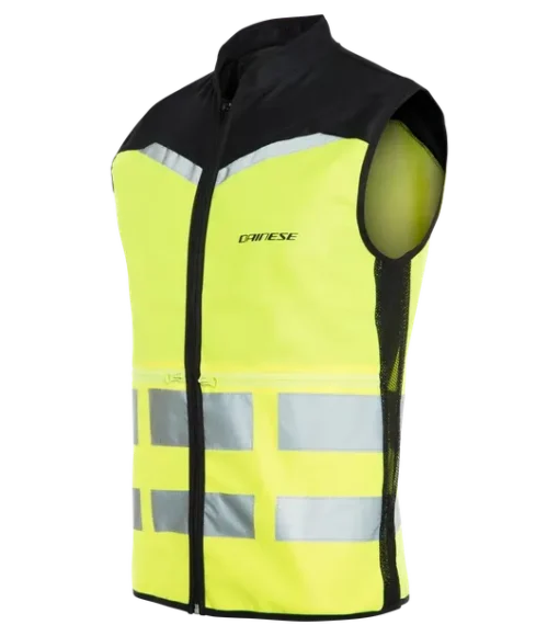 Dainese High VIS Fluorescent Yellow Vest Explorer 1