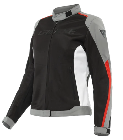 Dainese Hydraflux 2 Air Lady D Dry Black Charcoal Gray Lava Red Riding Jacket 1