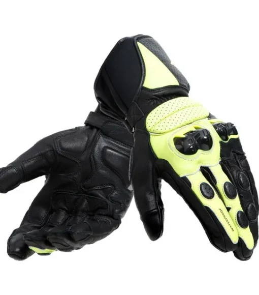 Dainese Impeto D Dry Black Fluorescent Yellow Riding Gloves 2