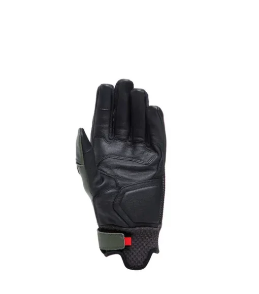 Dainese Karakum Ergo Tek Black Army Green Riding Gloves 3