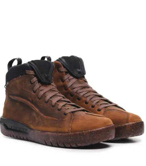 Dainese Metractive D WP Brown Natural Rubber Riding Shoes 1