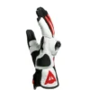 Dainese Mig 3 Leather Black White Lava Red Riding Gloves 3