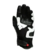 Dainese Mig 3 Leather Black White Lava Red Riding Gloves 4