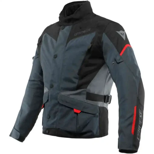 Dainese Tempest 3 D Dry Ebony Black Lava Red Jacket 1