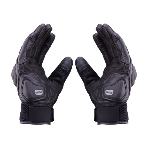 Reise Austra Black Motorcycle Gloves 2