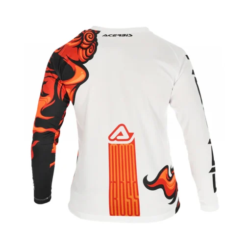 Acerbis MX J Kid Two Orange White Jersey 3