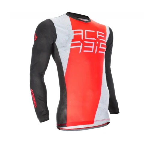 Acerbis MX J Track One White Red Jersey 3