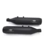 Red Rooster Performance Astral Black Matte Exhaust For Royal Enfiled Super Meteor 1
