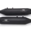 Red Rooster Performance Astral Pro Black Matte Exhaust For Royal Enfield Super Meteor 1