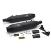 Red Rooster Performance Astral Pro Black Matte Exhaust For Royal Enfield Super Meteor 2