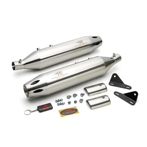 Red Rooster Performance Astral Pro Polish Exhaust For Royal Enfiled Super Meteor 2