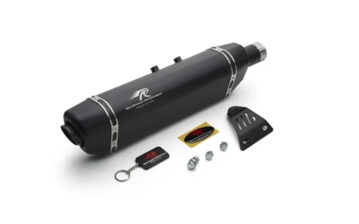 Red Rooster Performance Vertex Black Matte Exhaust For Royal Enfield Himalayan 450 Scram 411 2