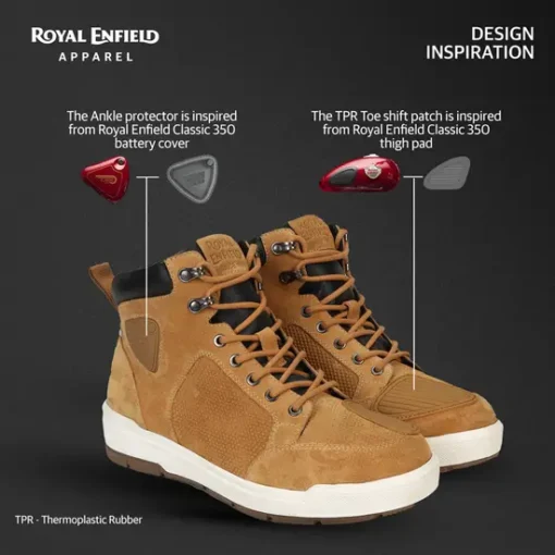 Royal Enfield Camel City Cruising Riding Boots 2 3