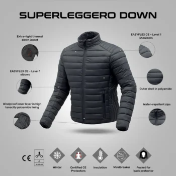Tucano Urbano Superleggero Black Down Jacket 2