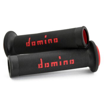 Domino Handlebar Black Red Grips A010 1