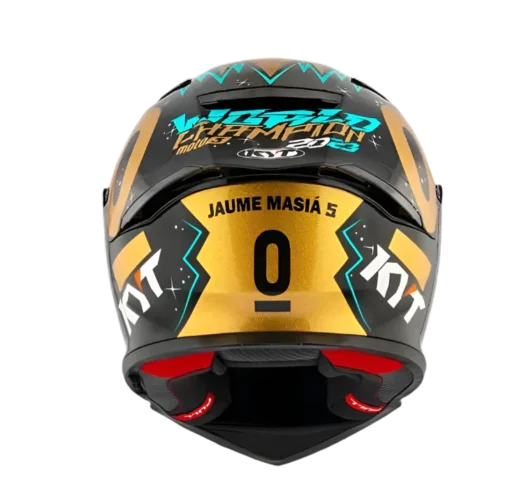 KYT R2R Pro Jaume Masia 2023 World Champion Gold Limited Edition Gloss Helmet 3