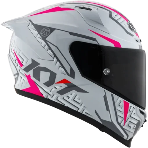 KYT Striker 2V #02 Asphalt Grey Fuxia Helmet 5