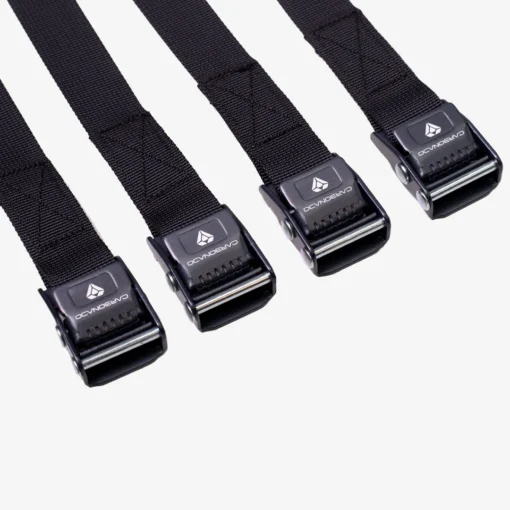 Carbonado Multipurpose Cam Buckle TieDownStrap Set of 4 1