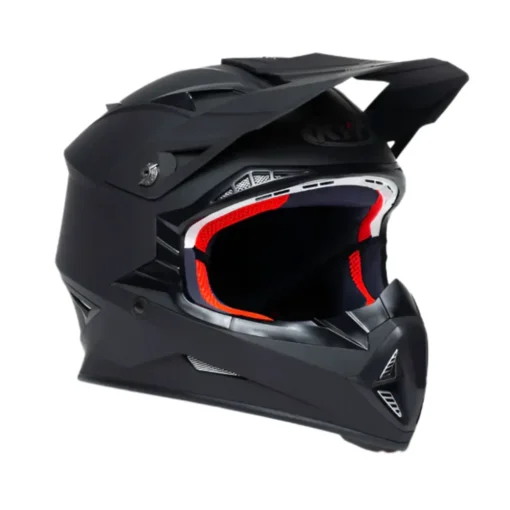 KYT Jumpshot Plain Black Helmet 3