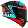KYT TT Revo Overtech Black Fuxia Helmet 2