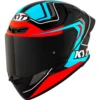 KYT TT Revo Overtech Black Fuxia Helmet 3