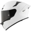 KYT TT Revo Plain White Helmet 1